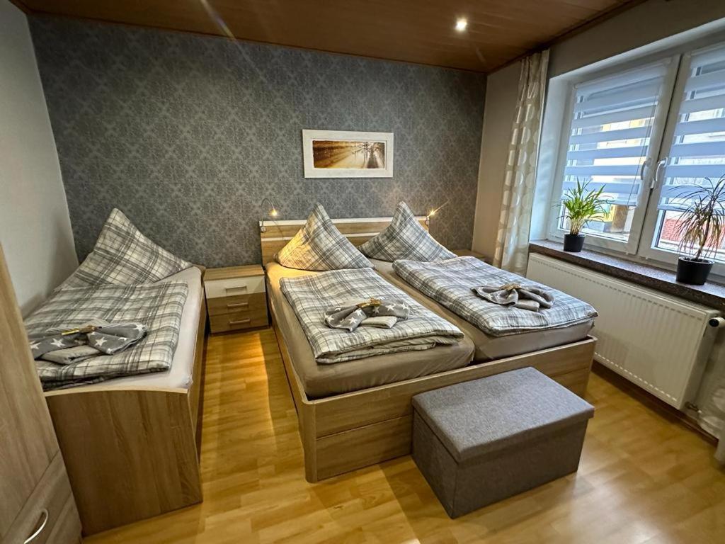 Christels Ferienwohnung 2 In Thale Mit Ueberdachter Terrasse, Kueche Mit Tv & Geschirrspueler ภายนอก รูปภาพ